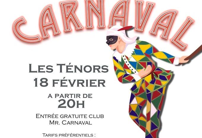 Affiche Soirée Carnaval Février 2016